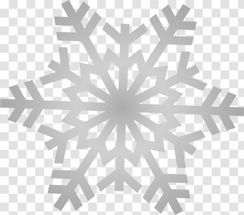 Snowflake Clip Art - Winter - Silver Fresh Snow Transparent PNG