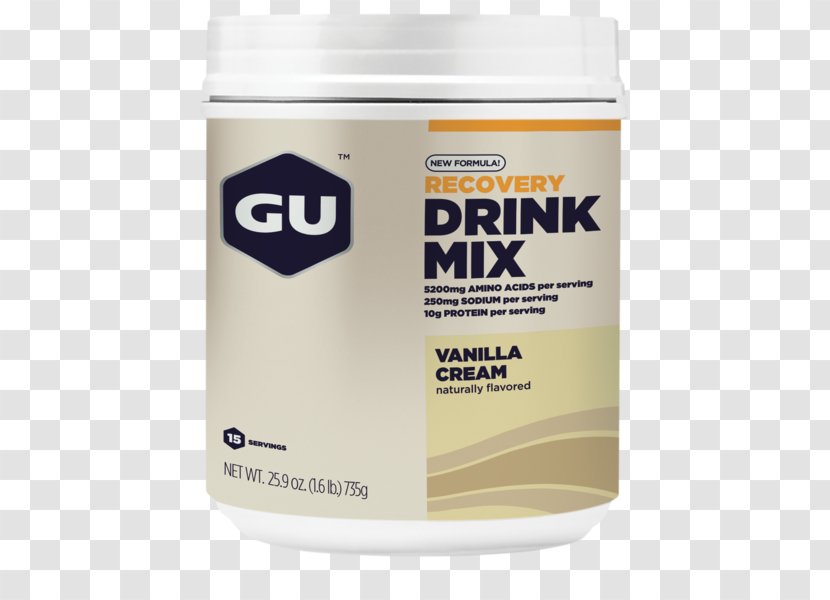 GU Energy Labs Smoothie Drink Mix Sports & Drinks - Vanilla Transparent PNG