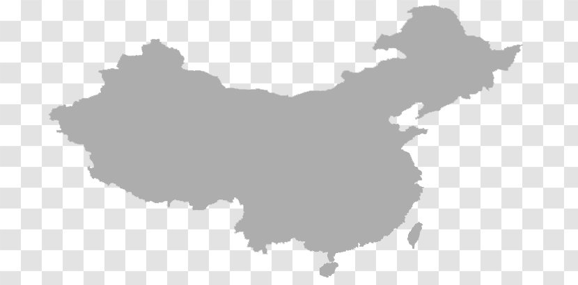 Flag Of China World Map Blank - Chinaindia Relations Transparent PNG