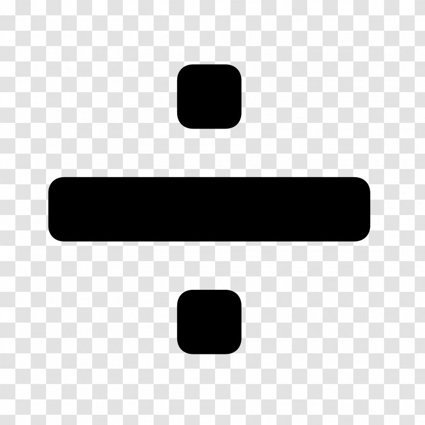 Division Obelus Symbol - Multiplication - Dividing Line Transparent PNG