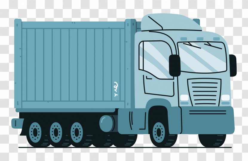 Commercial Vehicle Cargo Truck Public Utility Semi-trailer Truck Transparent PNG