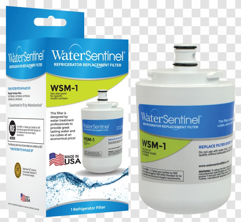 Frigidaire WFCB WF1CB Comparable Refrigerator Water Filter WaterSentinel WSS-1 Replacement - Brand - Maytag Dishwasher Cleaning Transparent PNG
