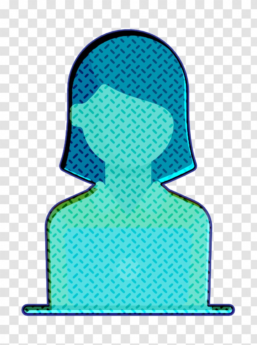 Human Resources Icon Employee Woman - Turquoise Green Transparent PNG