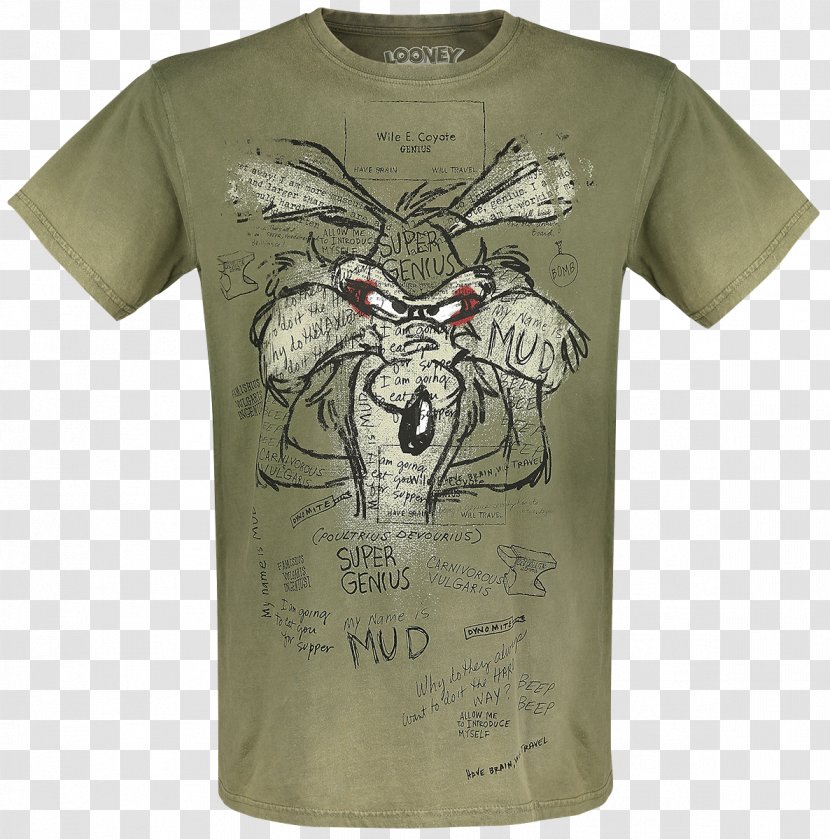 T-shirt Wile E. Coyote And The Road Runner Tasmanian Devil Coiotul Bugs Bunny - Looney Tunes Transparent PNG