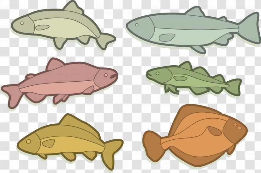 Fish Flounder Painting Drawing - Salmon - Painted Transparent PNG