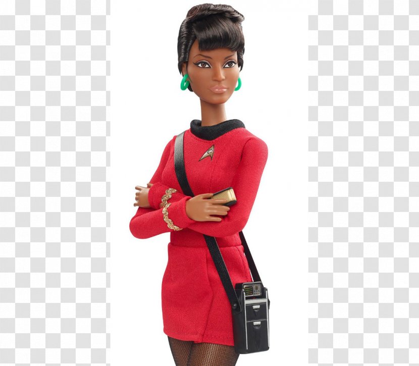 Uhura Star Trek Amazon.com Nichelle Nichols James T. Kirk - Toy - 50th Anniversary Barbie Transparent PNG