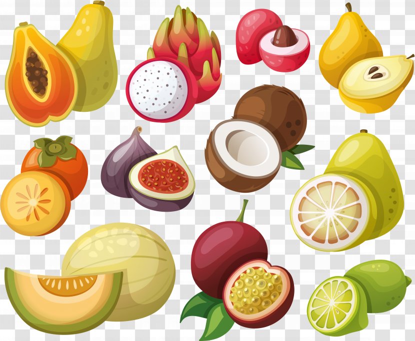 Fruit Drawing - Superfood - Papaya Transparent PNG