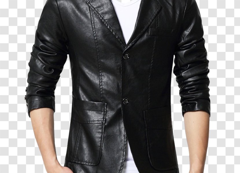 Suit Leather Jacket Blazer Clothing - Fashion Transparent PNG