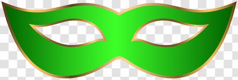 Green Glasses Smile Logo Clip Art - Carnival Mask Transparent Image Transparent PNG