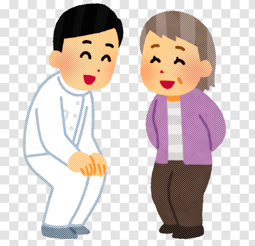 Cartoon People Nose Gesture Interaction Transparent PNG