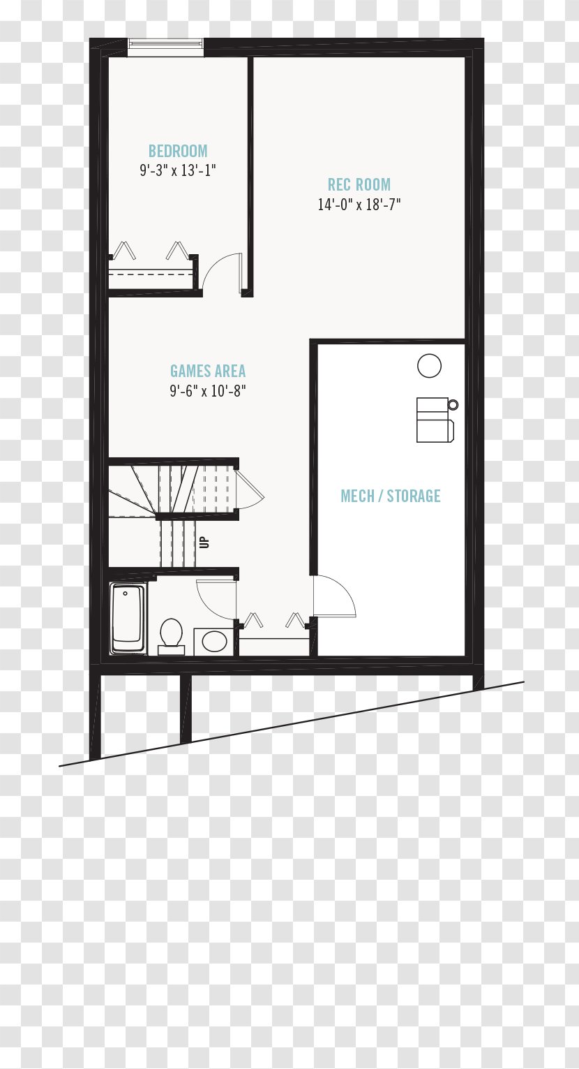 Brand Line Angle - Floor Plan Transparent PNG