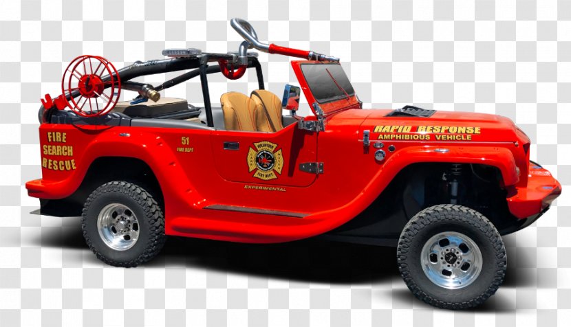 Jeep Wrangler Panther WaterCar - Fire - Rescue Vehicle Transparent PNG