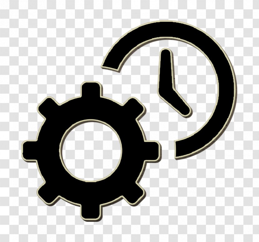 Settings Icon Clock Tools And Utensils - Hardware Accessory Logo Transparent PNG