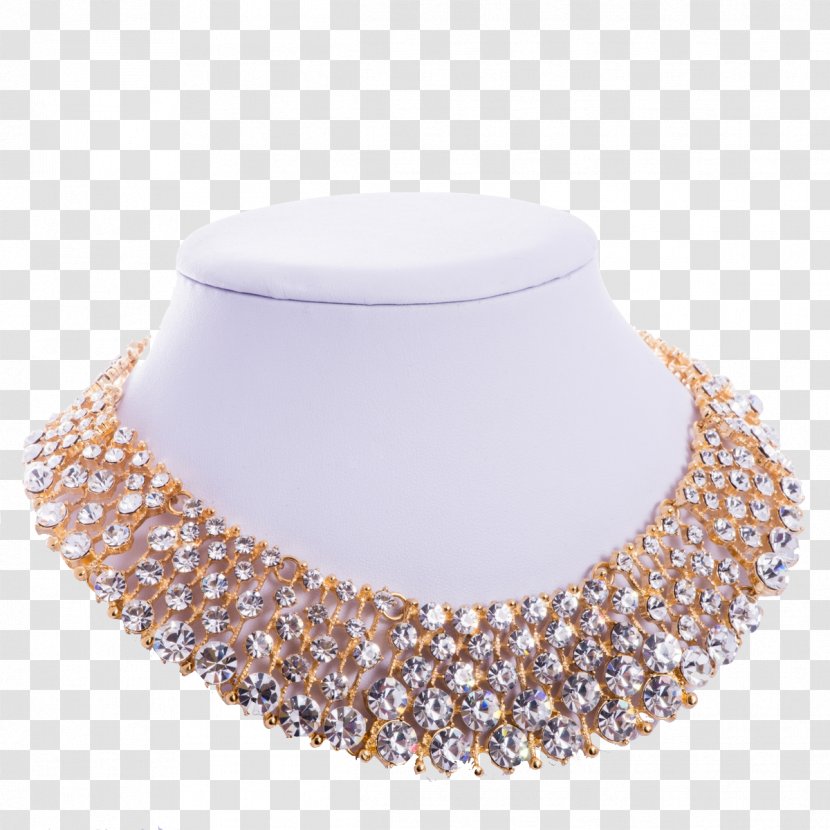 Necklace Earring Jewellery Gold Choker - Swarovski Jewelry Transparent PNG