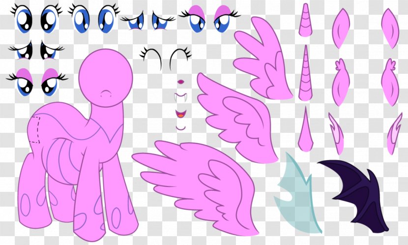 Pony Twilight Sparkle Rainbow Dash Pinkie Pie Winged Unicorn - Flower - Horn Transparent PNG