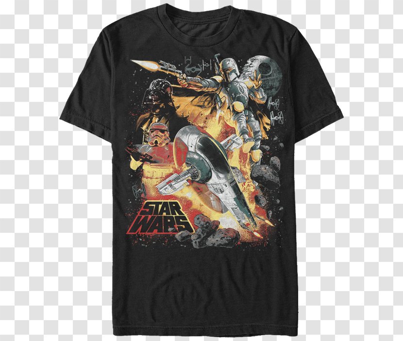 T-shirt Han Solo Boba Fett Anakin Skywalker Stormtrooper - Chewbacca Transparent PNG