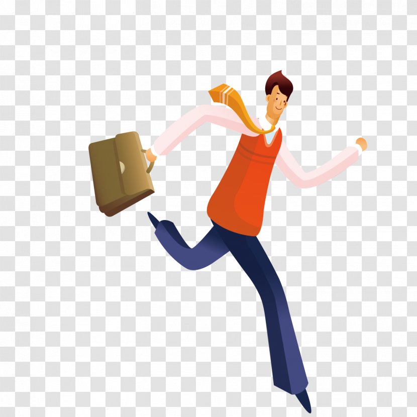 Download Computer File - Whitecollar Worker - The Man In A Hurry Transparent PNG