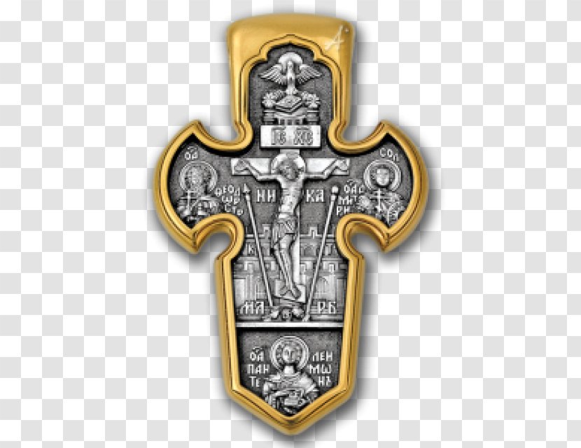 Michael Kresty Prison Russian Orthodox Cross Crucifix - Symbol - Silver Transparent PNG