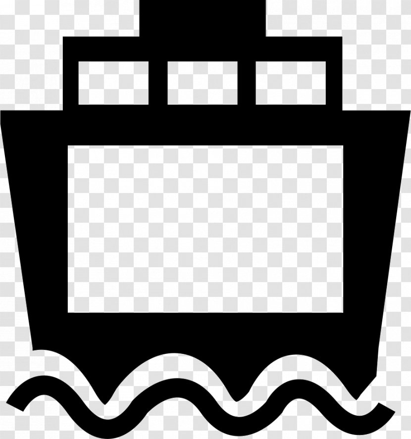 Ferry Terminal Clip Art Bruny Island - Black And White - Ship Transparent PNG