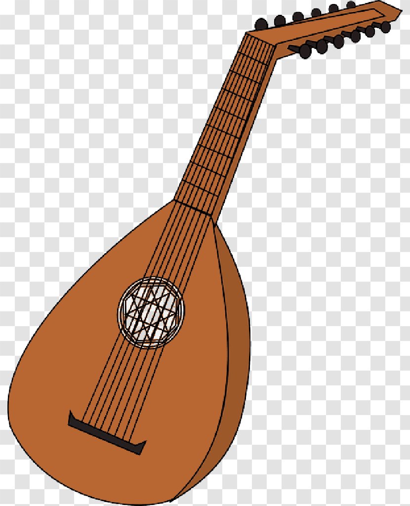 Lute String Instruments Musical Vector Graphics - Drawing - Mandolin Transparent PNG
