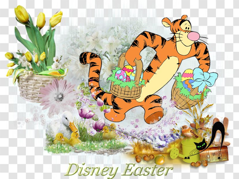 Tiger Food Easter Clip Art - Cartoon Transparent PNG