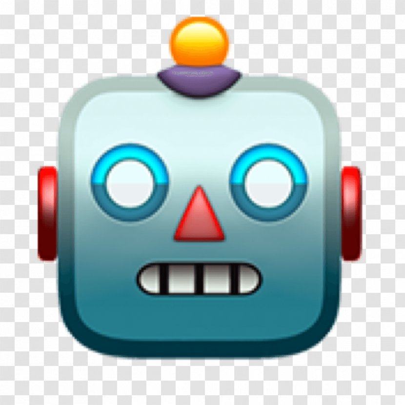 Emoji Domain Emoticon Robot Apple Color - Smiley Transparent PNG
