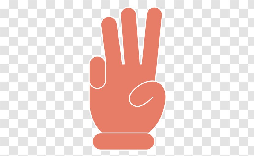 Thumb Finger Hand Model - V Sign Transparent PNG