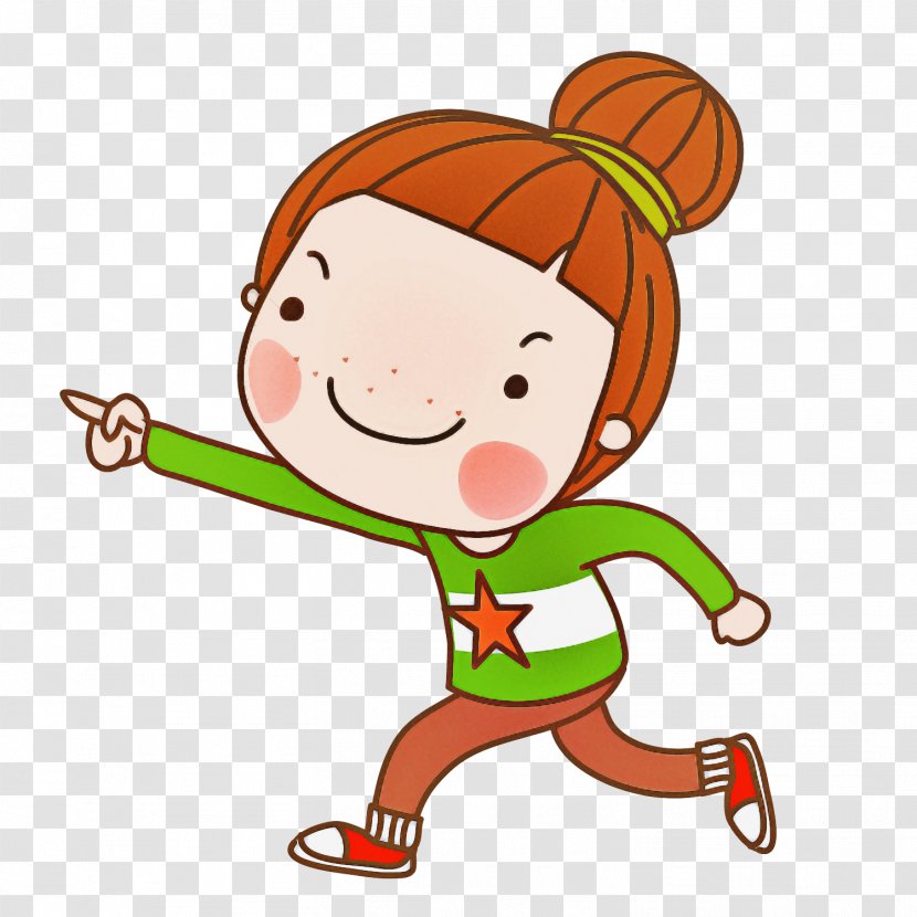 Cartoon Green Child Playing Sports Happy - Pleased Throwing A Ball Transparent PNG