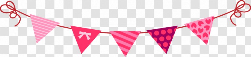 Flag Computer File - Text - Cute Cartoon Triangle Pull Transparent PNG