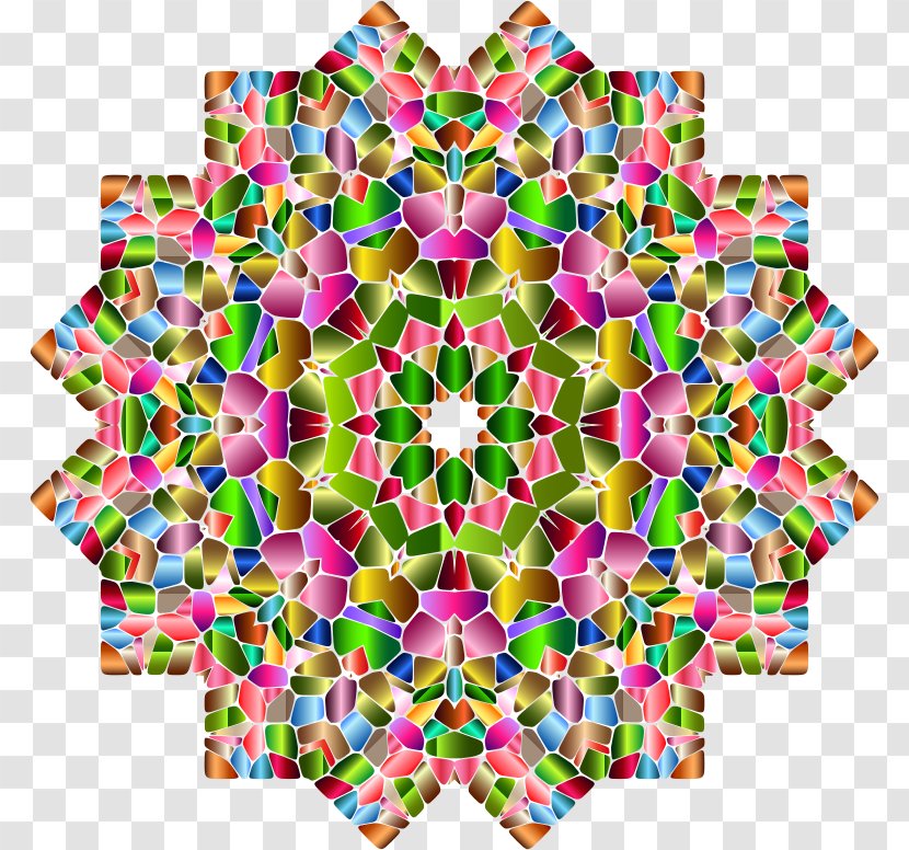 Symmetry Kaleidoscope Line Pattern - Geometric Shapes Transparent PNG