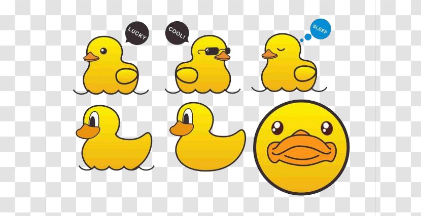 Cartoon Poster Wallpaper - Beak - Little Yellow Duck Transparent PNG