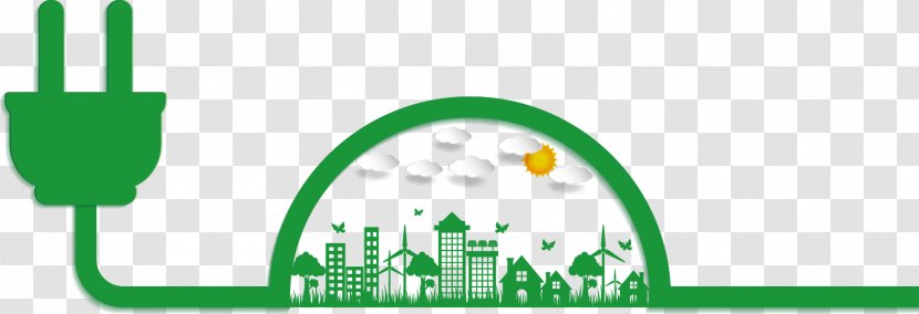 Green Environmental Protection Illustration - Infographic - Vector City Transparent PNG