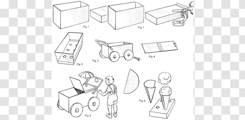 Ice Cream Paper Car Transport Child - Cardboard - Cut Out Circus Lion Templates Transparent PNG
