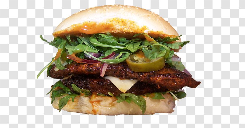 Salmon Burger Buffalo Cheeseburger Hamburger Veggie - Fried Food - Build Transparent PNG