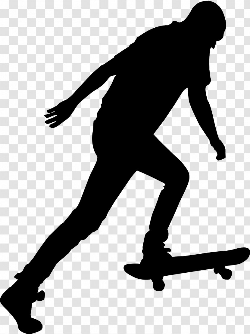 Skateboarding Black & White - Kickflip - M Human Behavior Clip Art Transparent PNG