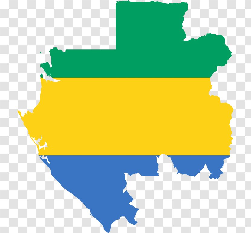 Flag Of Gabon Map - File Negara Transparent PNG