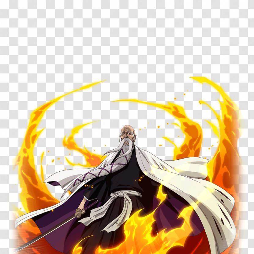 Genryusai Shigekuni Yamamoto BLEACH Brave Souls Retsu Unohana Tōshirō Hitsugaya Soifon - Heart - Gacha Verse Transparent PNG