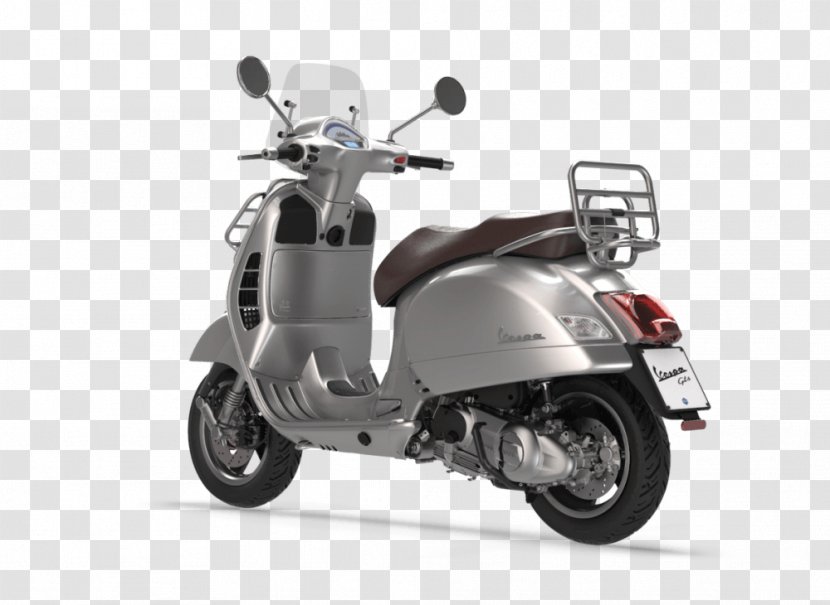 Piaggio Vespa GTS 300 Super Scooter Motorcycle - Silhouette - 2017 Transparent PNG