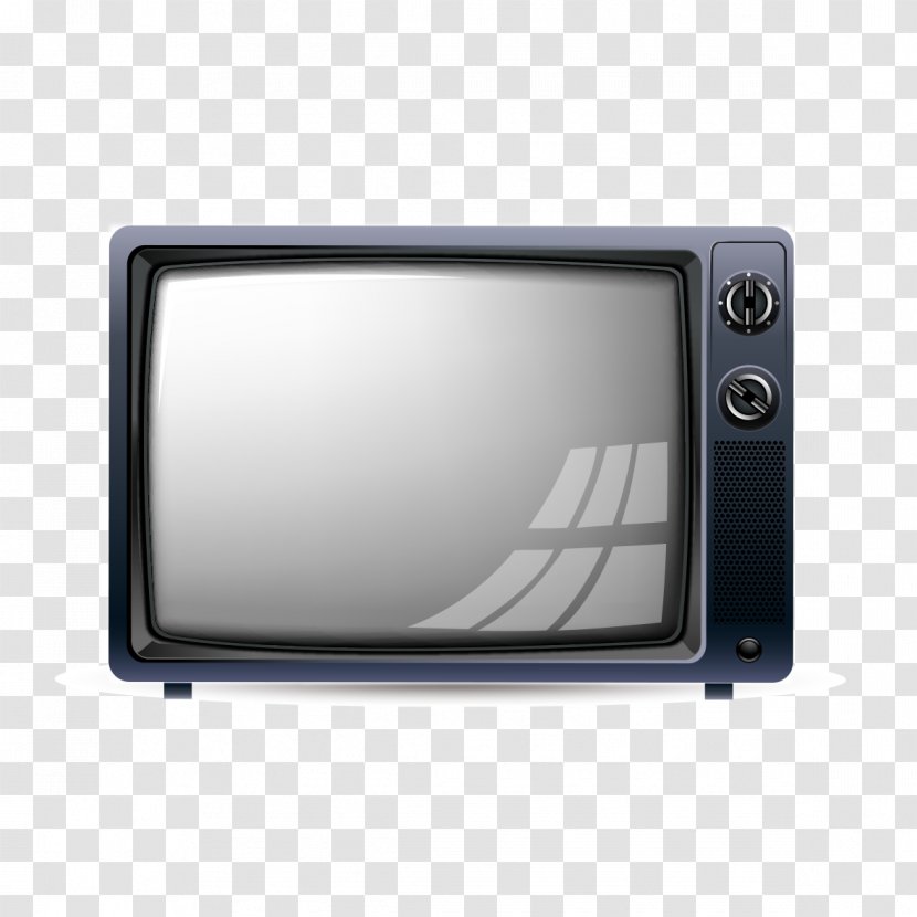 Black And White Television - Electronics - Retro TV Transparent PNG