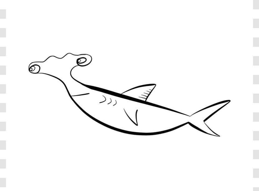Hammerhead Shark Coloring Book Bull Clip Art - Wing - Cartoon Transparent PNG