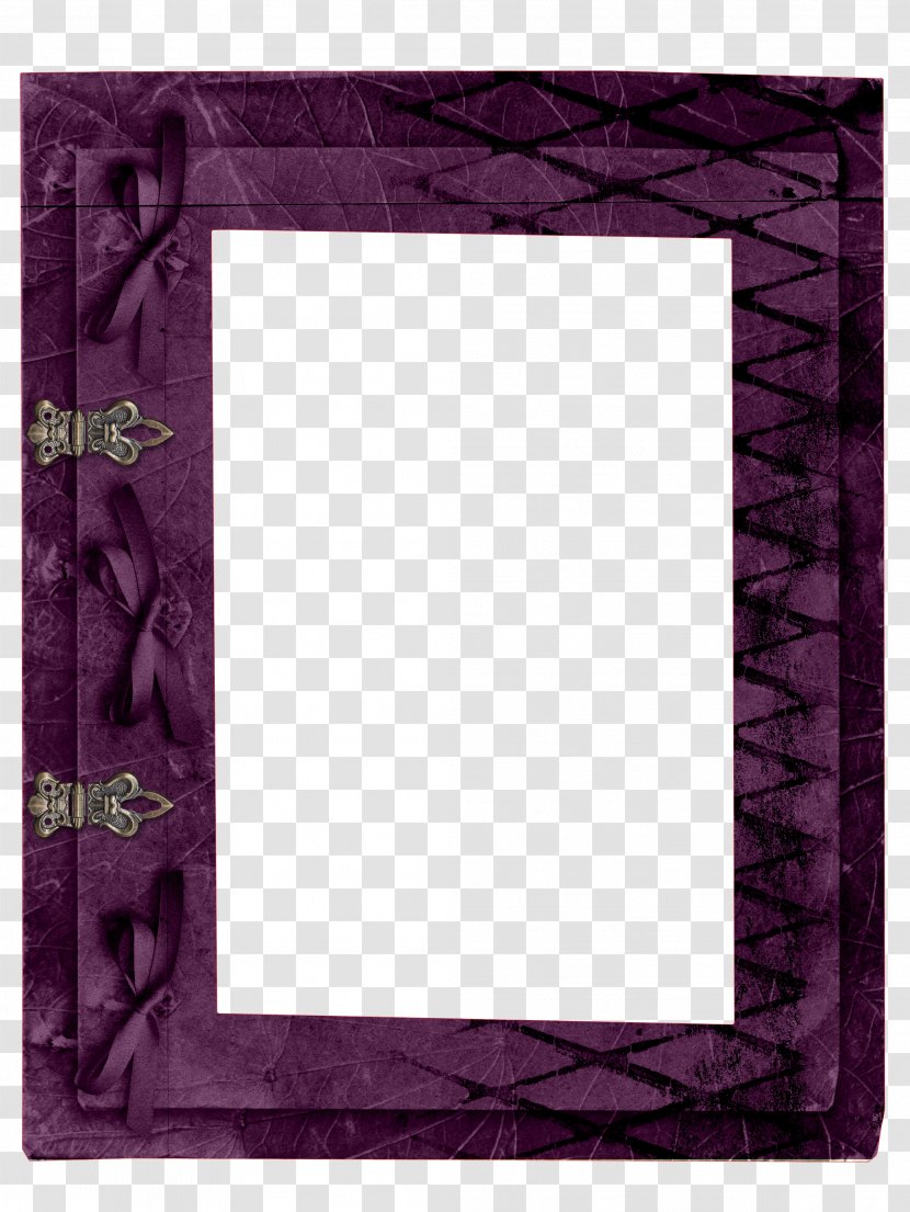 Purple Picture Frame Motif Pattern Transparent PNG