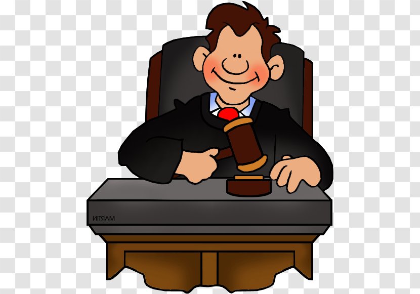 Clip Art Gavel Judge Court - Employment - Testament Cartoon Judges Transparent PNG