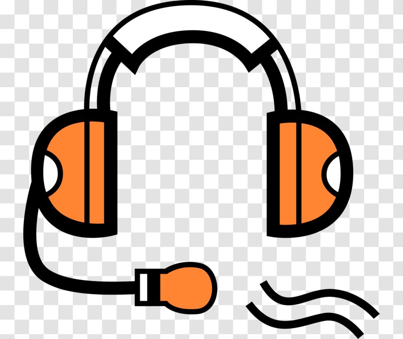 Clip Art Headphones Product Design Line - Area - Listening Device Transparent PNG