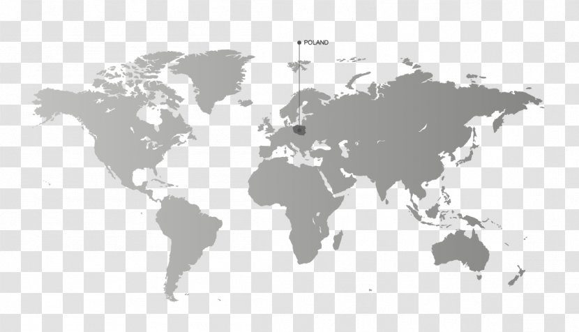 World Map Physical Globe - Blackandwhite Transparent PNG