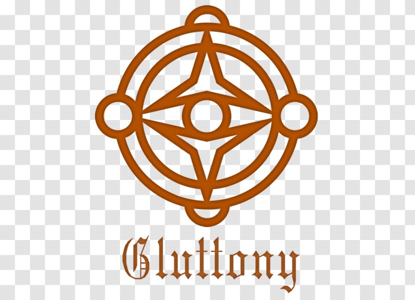Gluttony Seven Deadly Sins Symbol Anger - Symmetry - Eggless Mango Pie Transparent PNG