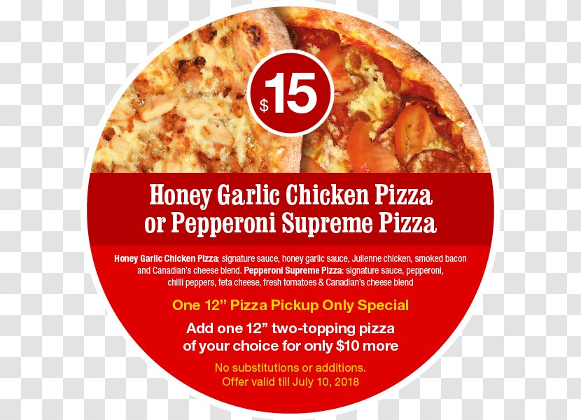 Canadian 2 For 1 Pizza Fast Food Taste - Canada - Special Transparent PNG