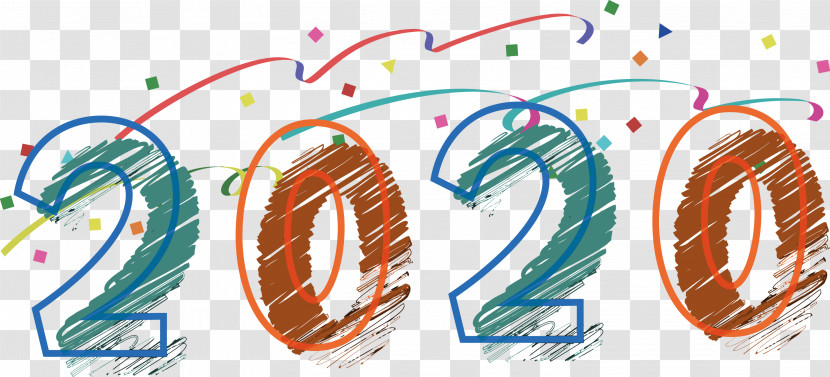 Happy New Year 2020 Transparent PNG
