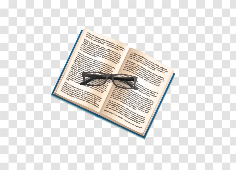 Book Painting - Vecteur - Glasses And Books Vector Transparent PNG