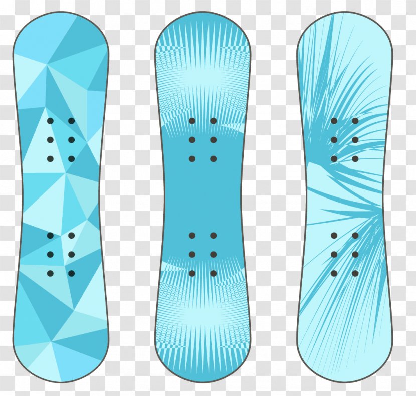 Snowboarding Geometry Euclidean Vector - Ski - Blue Geometric Background Snowboard Transparent PNG