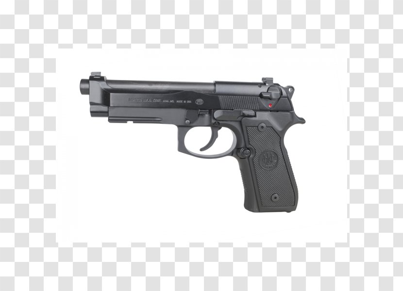 Beretta M9 92 9×19mm Parabellum Firearm - Safety Transparent PNG